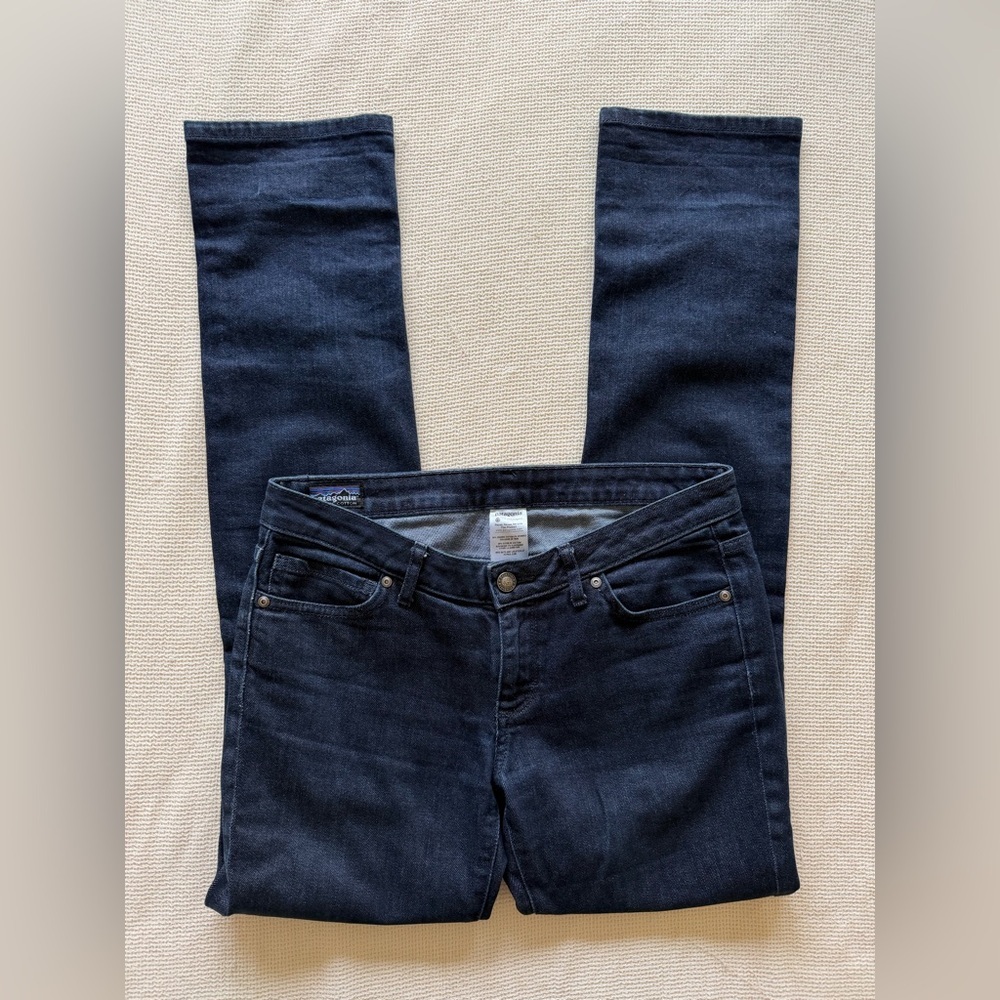 Patagonia Organic Cotton Women's Straight Leg Bootcut Jeans in Deep Indigo